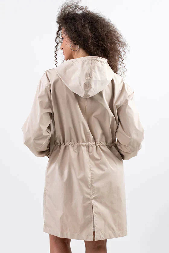 Giacca Donna Impermeabile Oversize con Cappuccio Outdoor