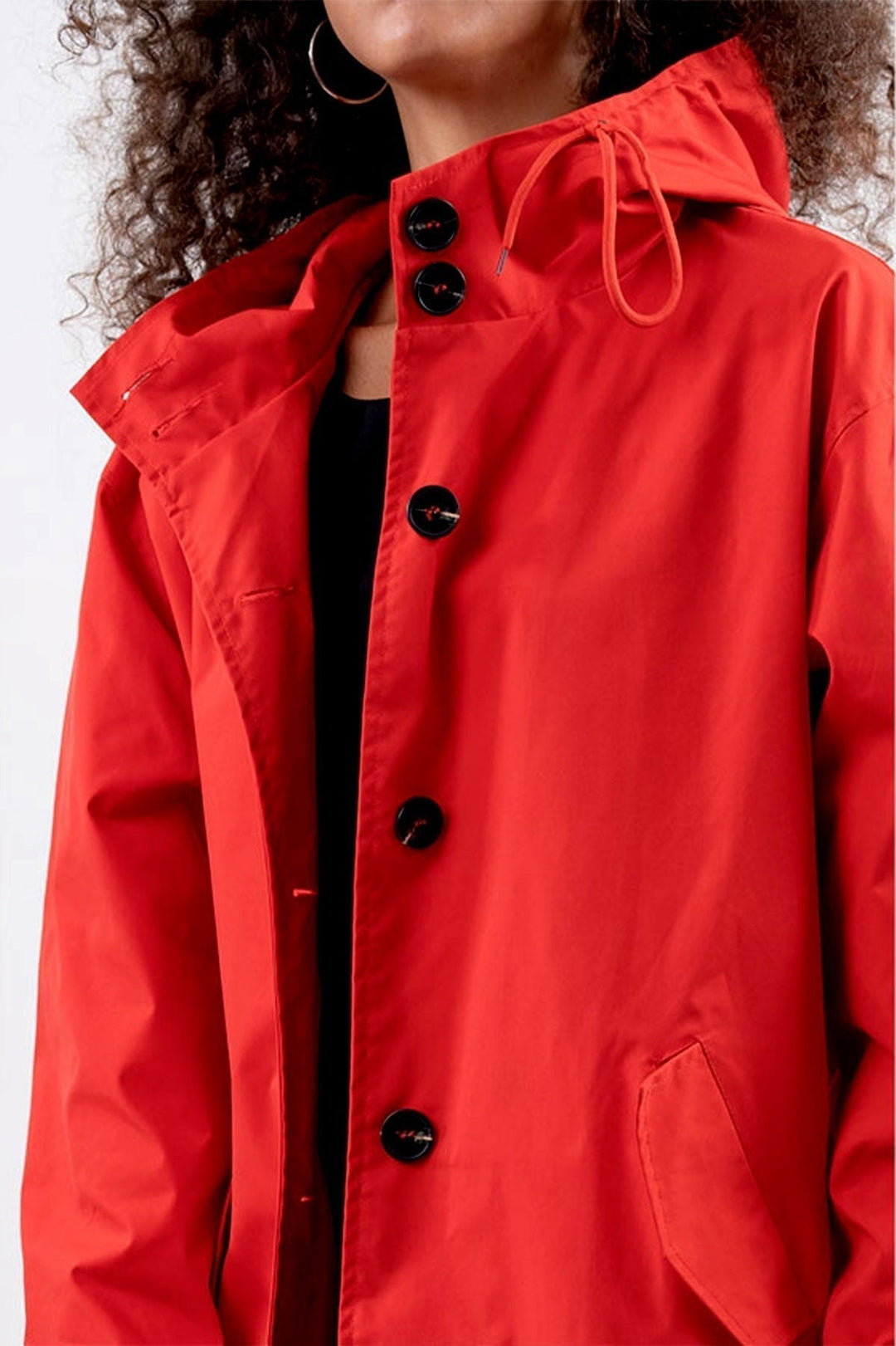 Giacca Donna Impermeabile Oversize con Cappuccio Outdoor