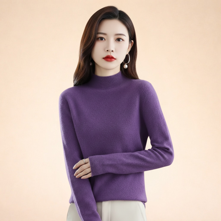 Maglione Donna in Lana Calda Vestibilità Classica
