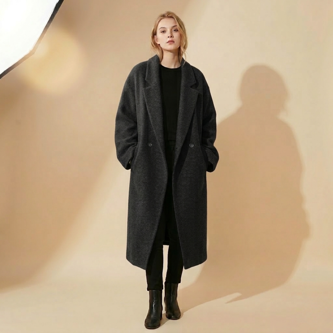 Cappotto Lungo Donna Caldo Versatile Classico