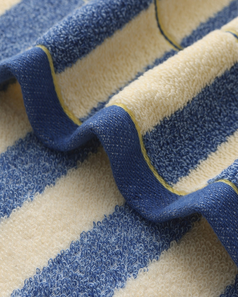 Asciugamano Unisex Cotone Spugna Compatto a Strisce