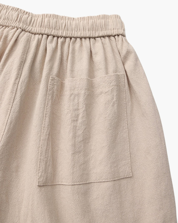 Shorts Uomo in Lino Traspiranti Vita Elastica