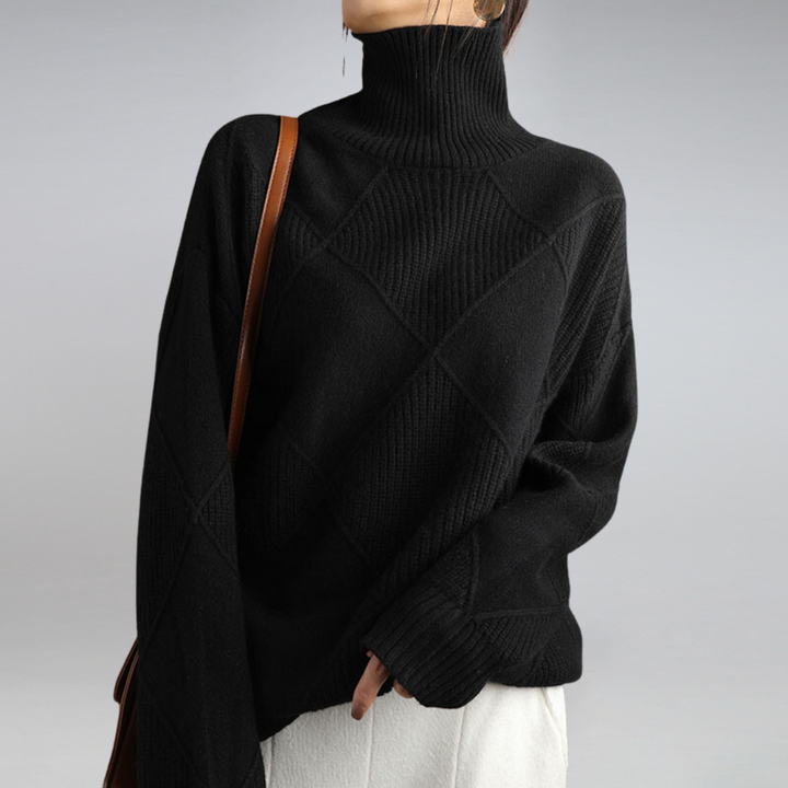 Maglione Donna Dolcevita Caldo Morbido