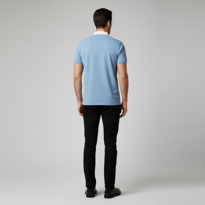 Polo Uomo Casual Elegante Manica Corta