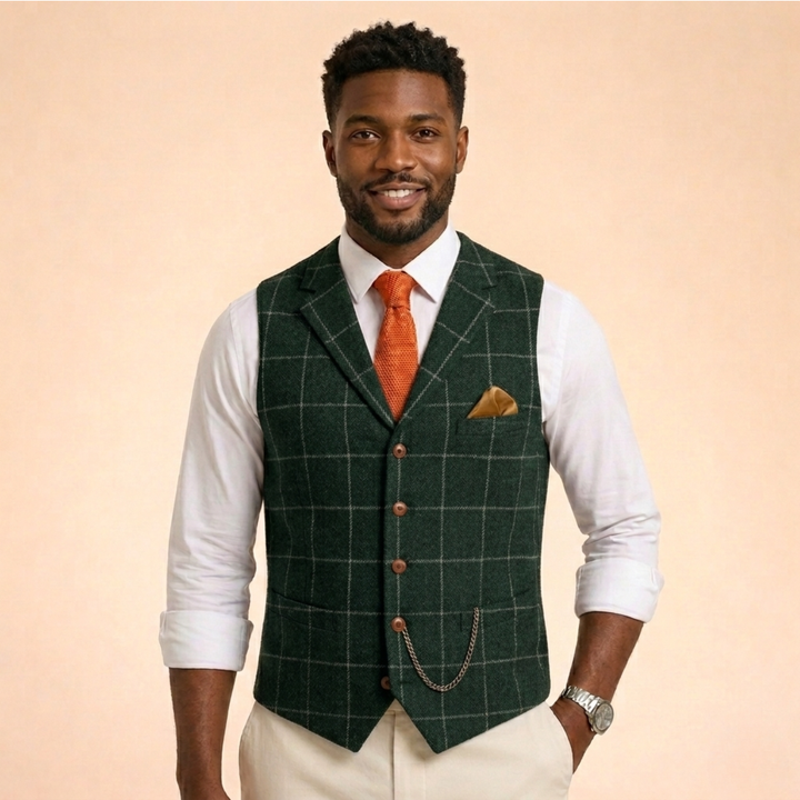 Gilet Uomo Elegante Senza Maniche Comodo
