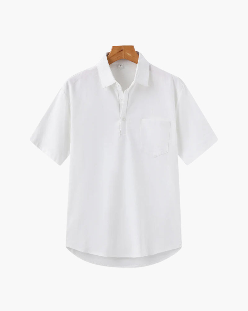 Polo Uomo in Lino Comfort Estivo Stile Essenziale