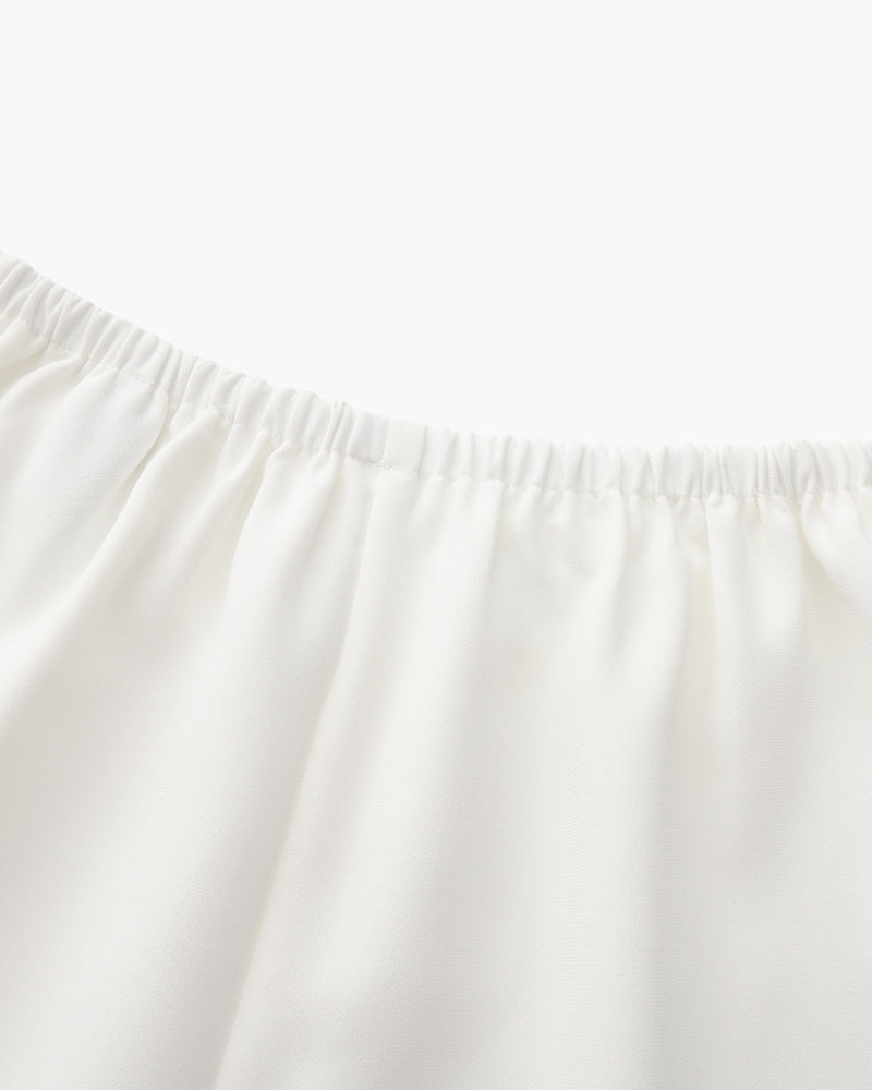 Pantaloni Palazzo Donna Tessuto Fluido Vestibilità Ampia