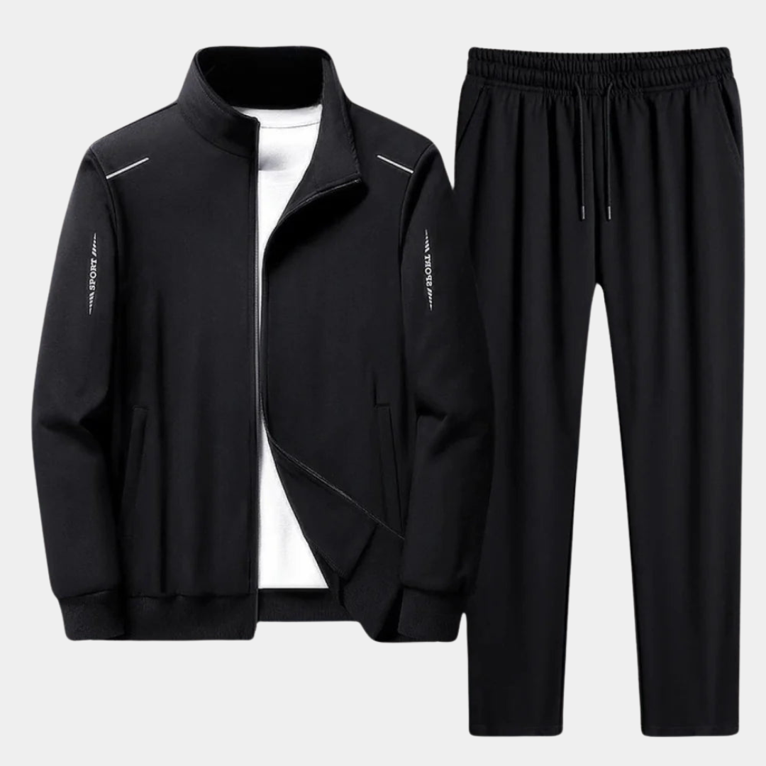 Completo Tuta Uomo Giacca con Cerniera Pantaloni Jogging Comodi