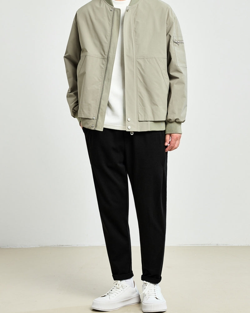 Giacca Bomber Uomo Tessuto Leggero Vestibilità Comfort
