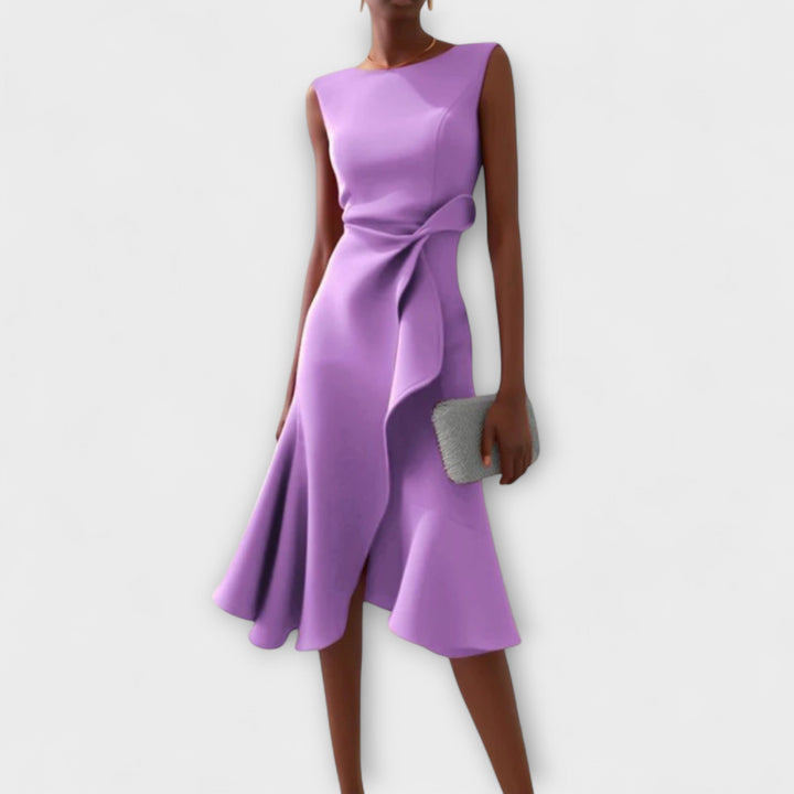 Abito Midi Donna Linea Femminile Stile Sofisticato