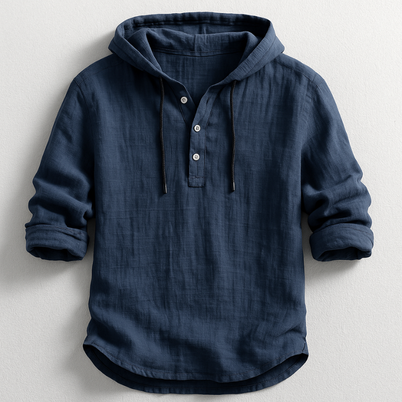 Felpa Uomo con Cappuccio Tessuto Morbido Vestibilità Casual