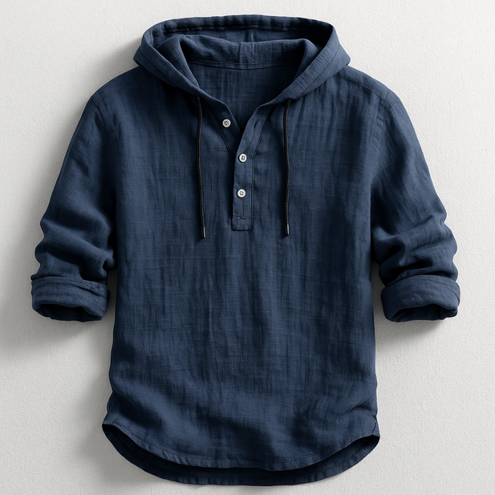 Felpa Uomo con Cappuccio Tessuto Morbido Vestibilità Casual