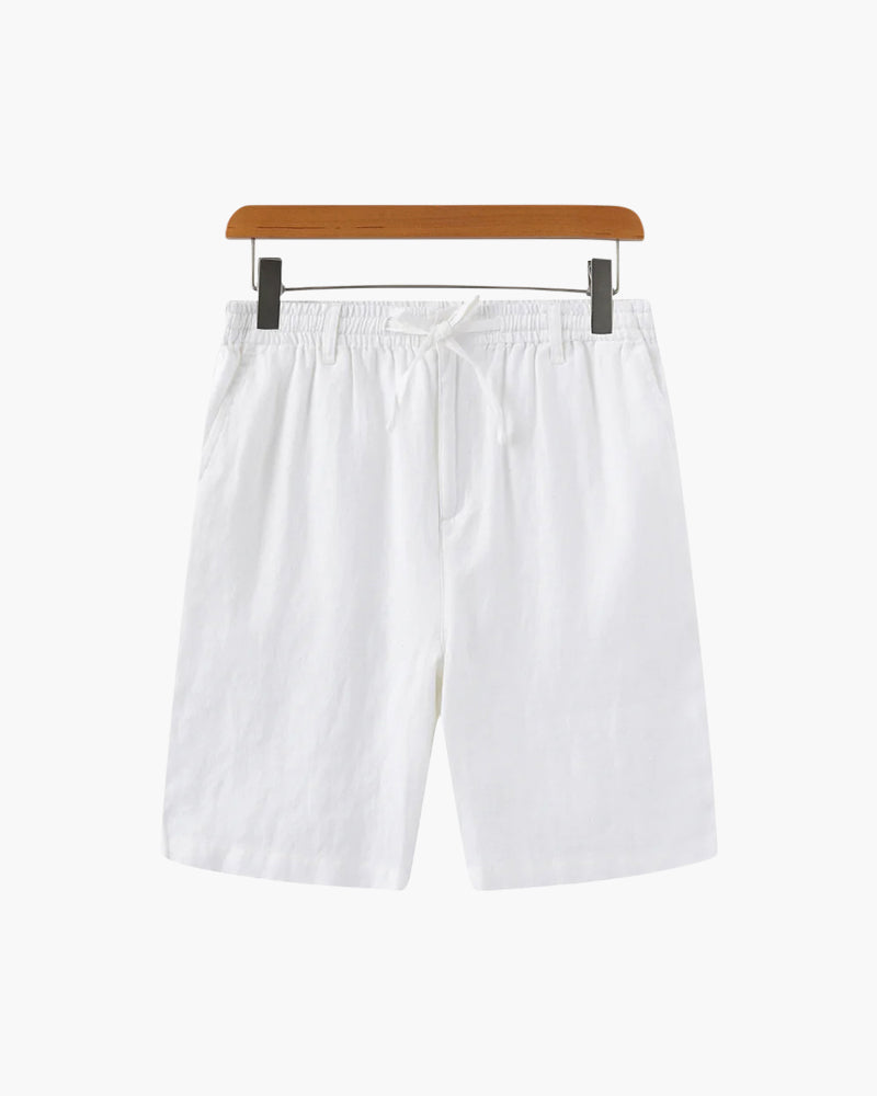 Pantaloni Corti Uomo in Lino Comfort Estivo Essenziale