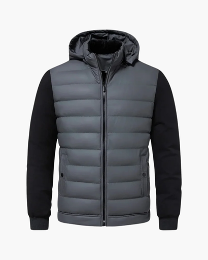 Giacca Uomo Trapuntata con Cappuccio Stile Urbano Termica