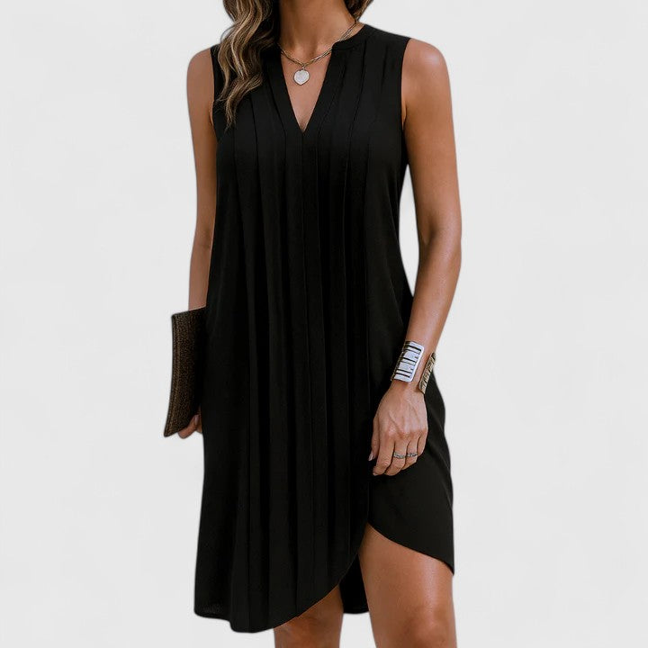 Abito Donna Scollo a V Linea Valorizzante Dettaglio Scollato - Vesarelli