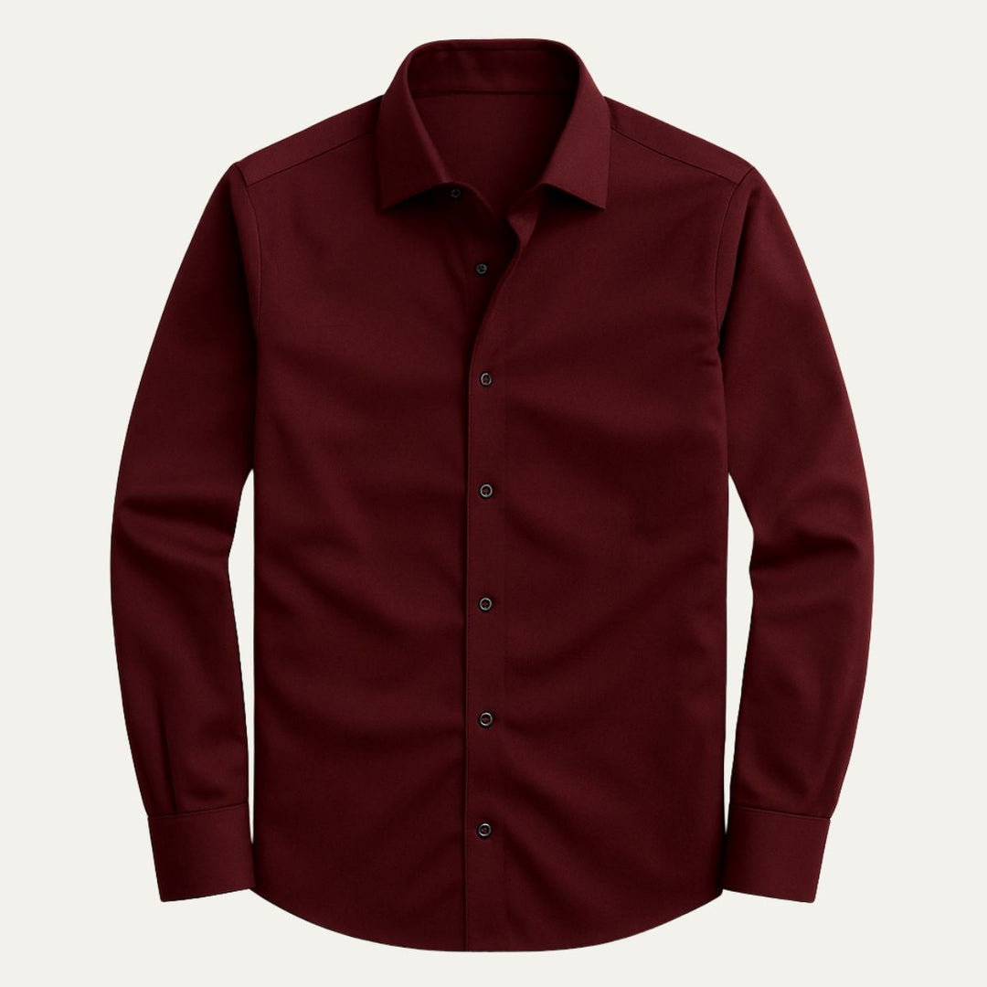 Camicia Uomo Formale Tessuto Lucido Slim Fit