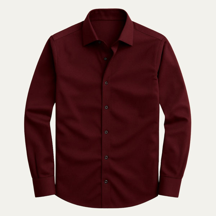 Camicia Uomo Formale Tessuto Lucido Slim Fit