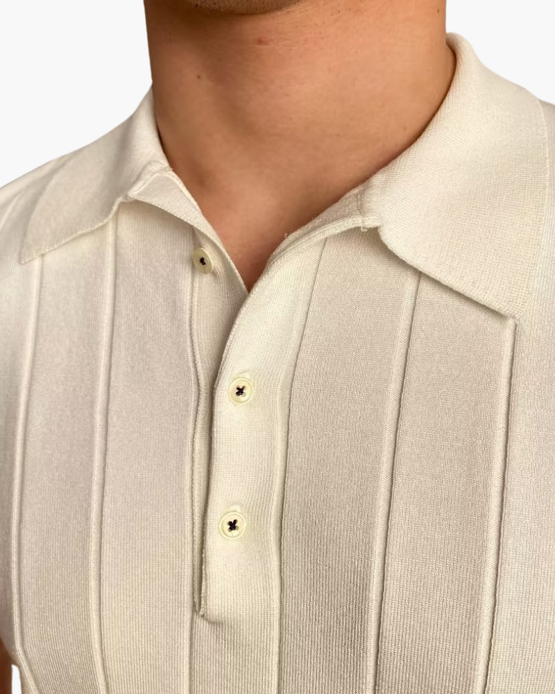 Polo Uomo Cotone a Coste Vestibilità Slim
