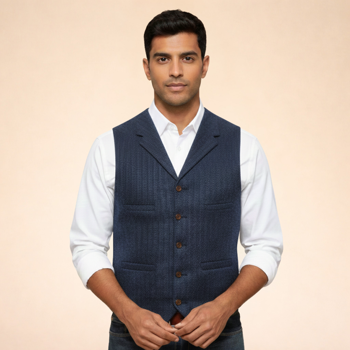 Gilet Uomo Elegante Versatile Slim Fit