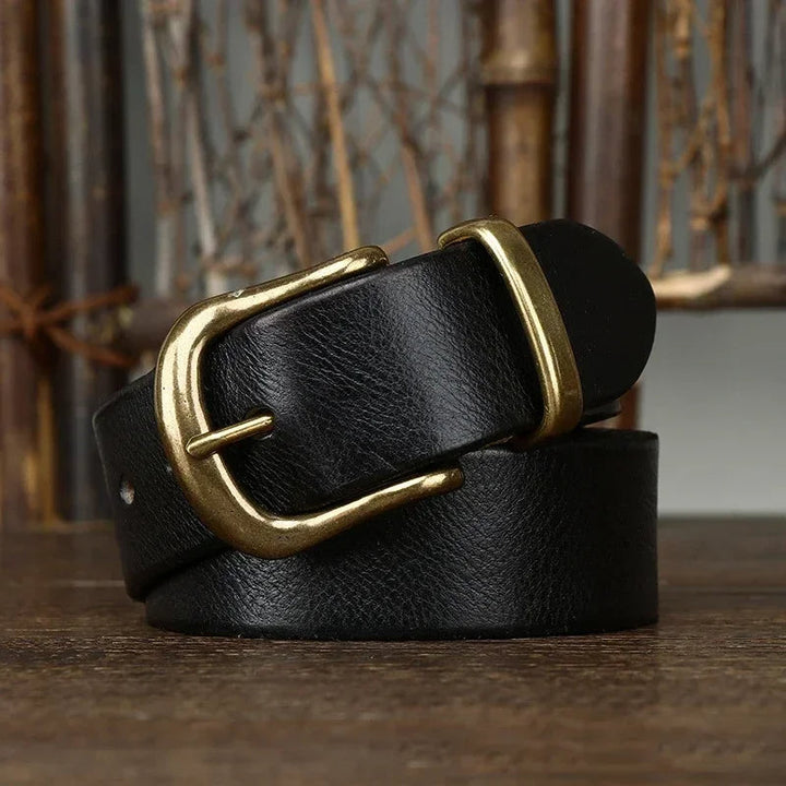 Cintura Uomo in Pelle Artigianale Classica Stile Casual Elegante