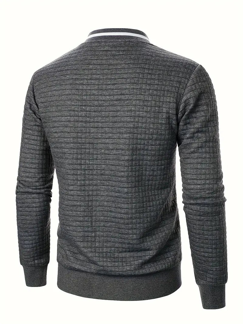 Giacca Uomo Leggera con Cerniera Manica Lunga Casual