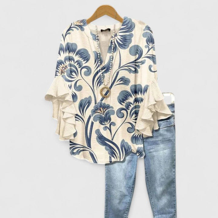 Blusa Donna in Tessuto Leggero Stile Elegante Versatile - Vesarelli