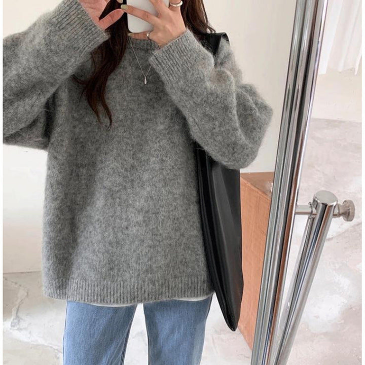 Maglione Donna Oversize in Misto Mohair Ampio