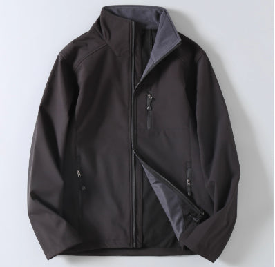 Giacca Softshell Uomo Casual con Cerniera Attività Outdoor