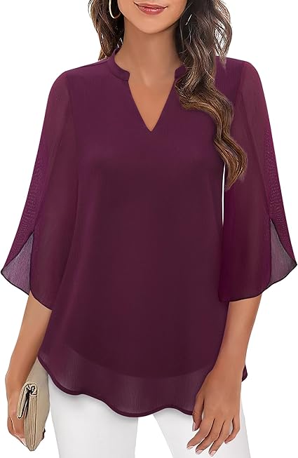 Blusa Donna Fluida Maniche a Pipistrello Leggera