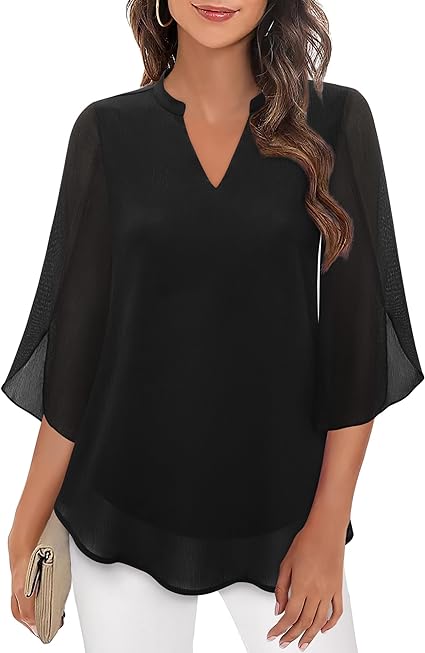Blusa Donna Fluida Maniche a Pipistrello Leggera - Vesarelli