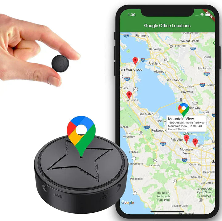Localizzatore GPS Compatto Magnetico Tracciamento in Tempo Reale - Vesarelli