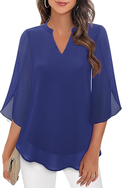 Blusa Donna Fluida Maniche a Pipistrello Leggera
