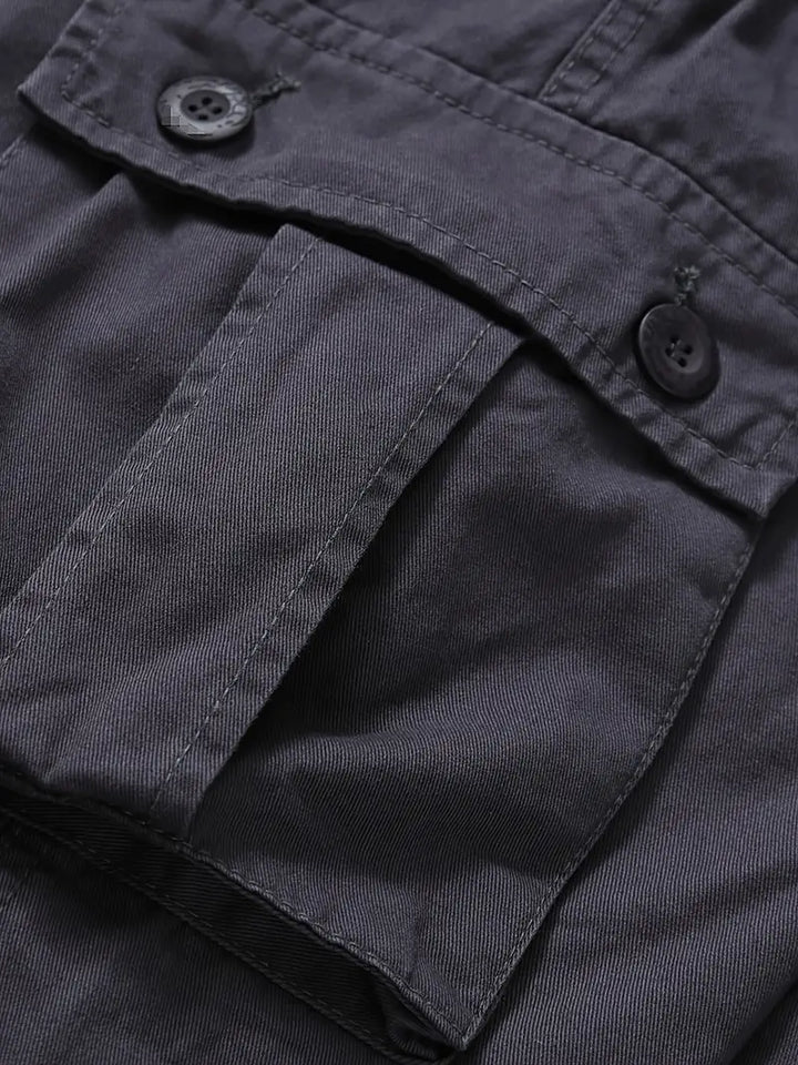 Pantaloni Cargo Uomo Cotone Comodi Vestibilità Regolare