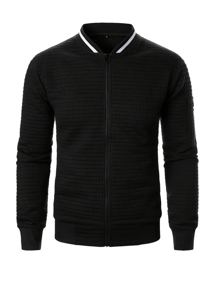 Giacca Uomo Leggera con Cerniera Manica Lunga Casual