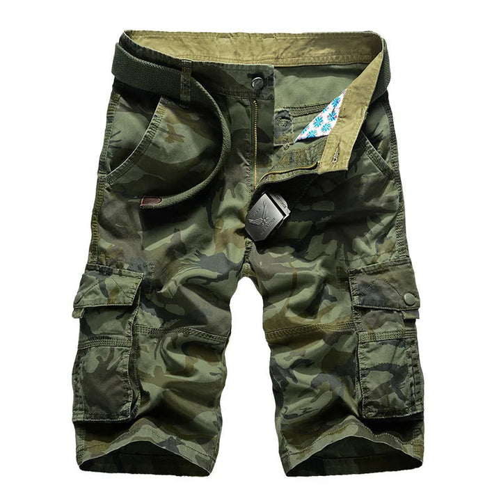 Pantaloni Cargo Uomo Corti Tessuto Resistente Casual - Vesarelli
