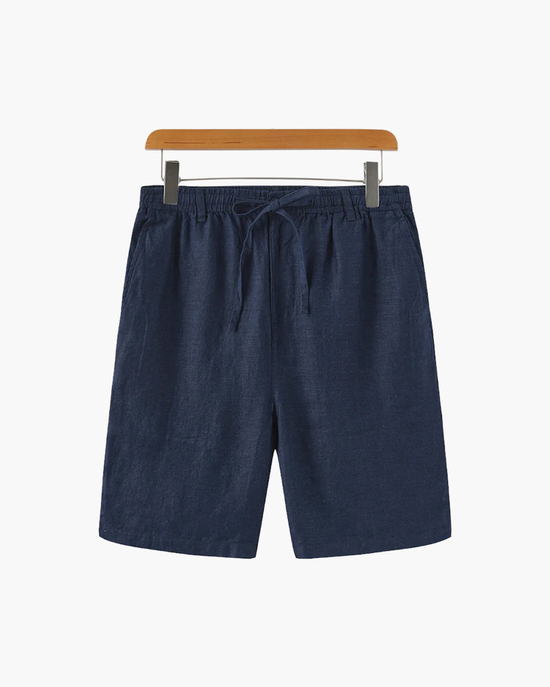 Pantaloni Corti Uomo in Lino Comfort Estivo Essenziale