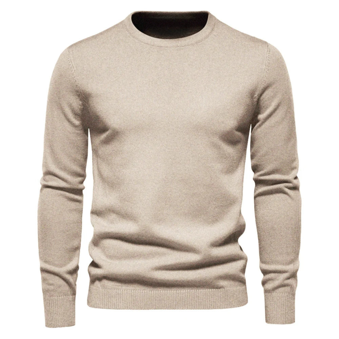 Maglione Uomo Lavorato a Maglia Girocollo Casual - Vesarelli