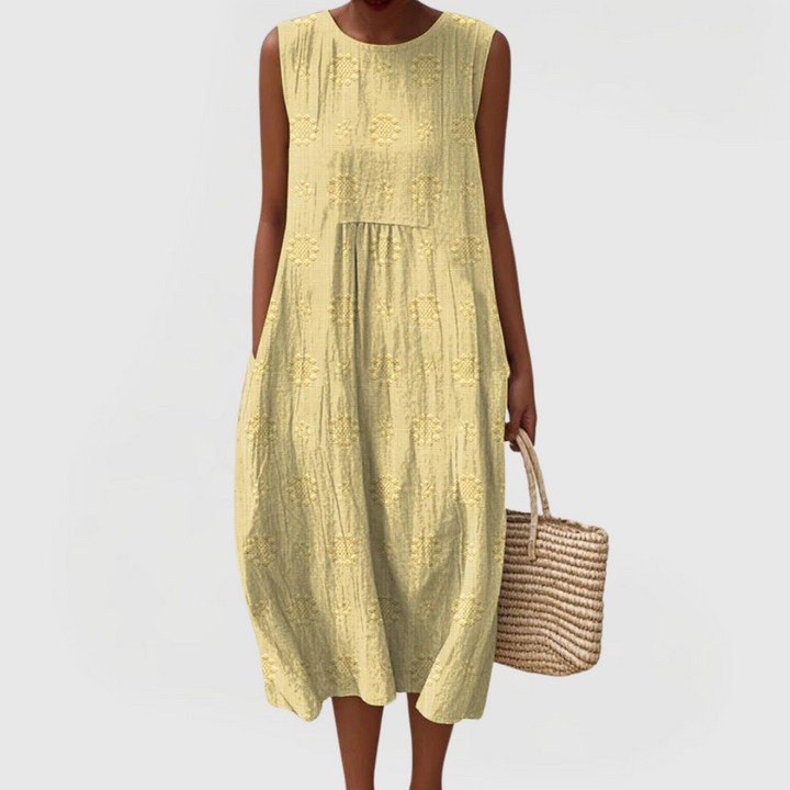 Abito Donna Elegante con Tasche Vestibilità Comoda