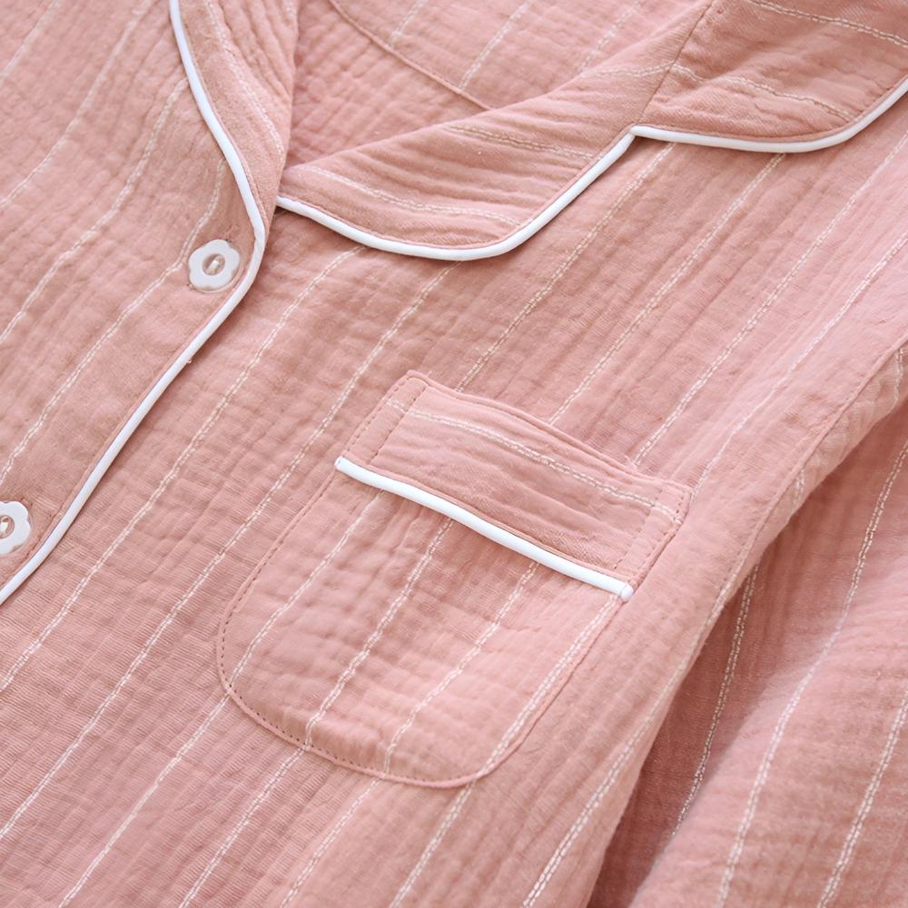 Pigiama Camicia Donna Maniche Lunghe Stile Classico