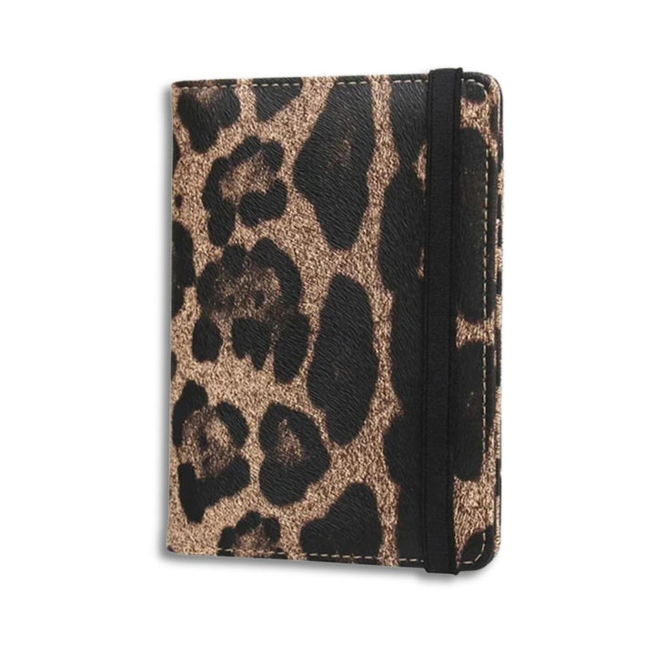 Portafoglio Viaggio Donna Leggero Porta Passaporto Stampa Animalier - Vesarelli