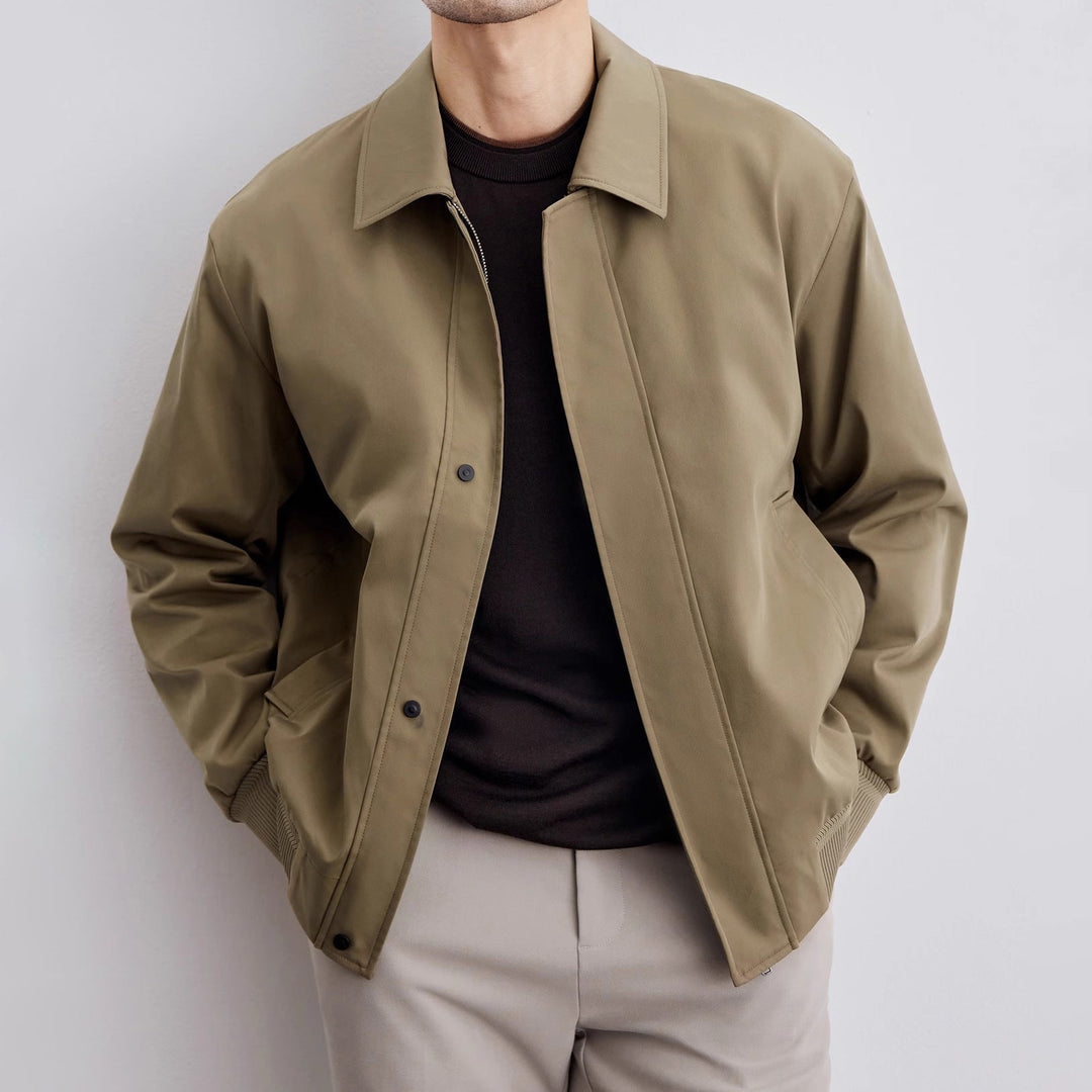 Giacca Uomo Bomber Vintage Cotone Casual Corto - Vesarelli