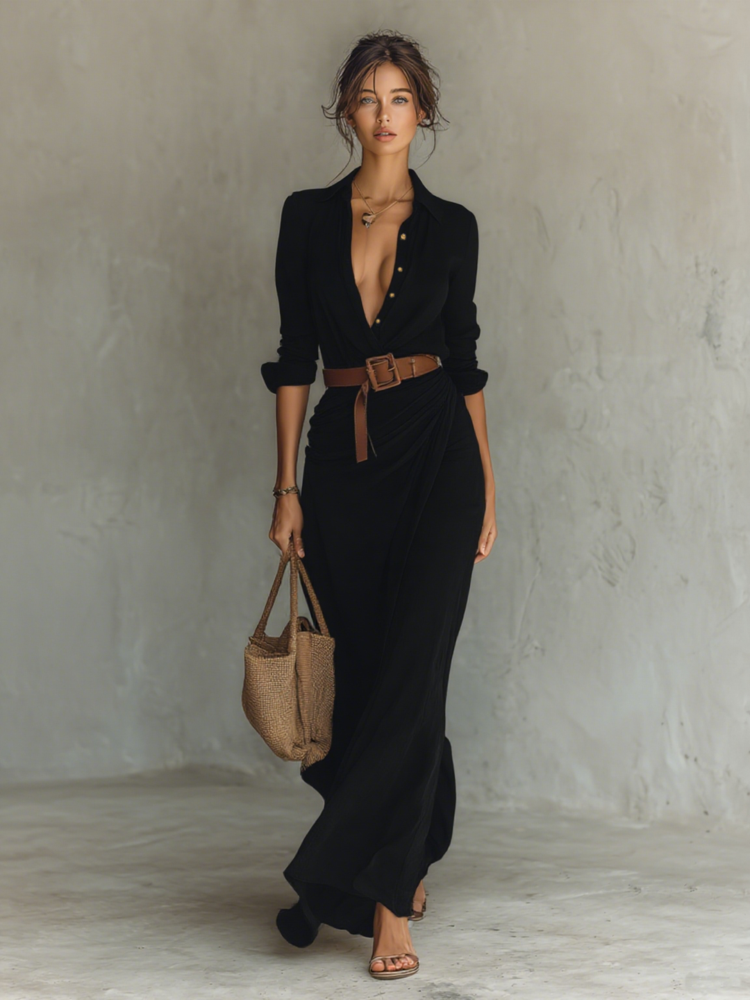 Abito Chemisier Donna Lungo Classico