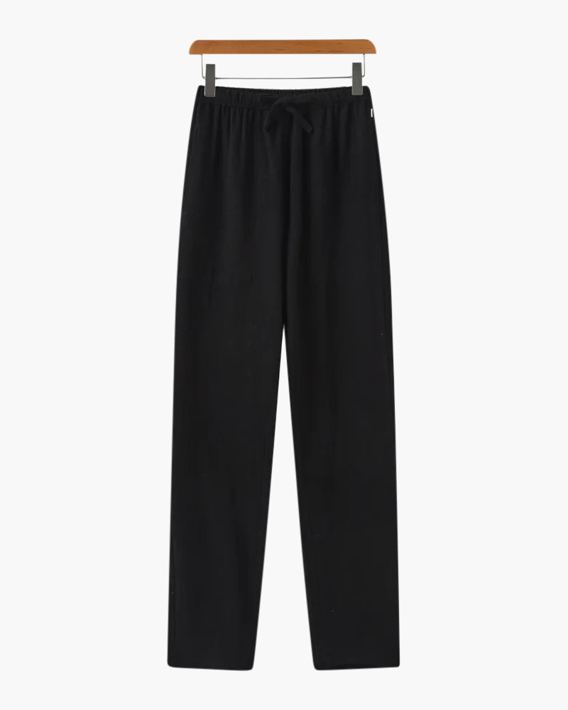 Pantaloni Uomo in Lino Slim Fit Vestibilità Comoda Estiva