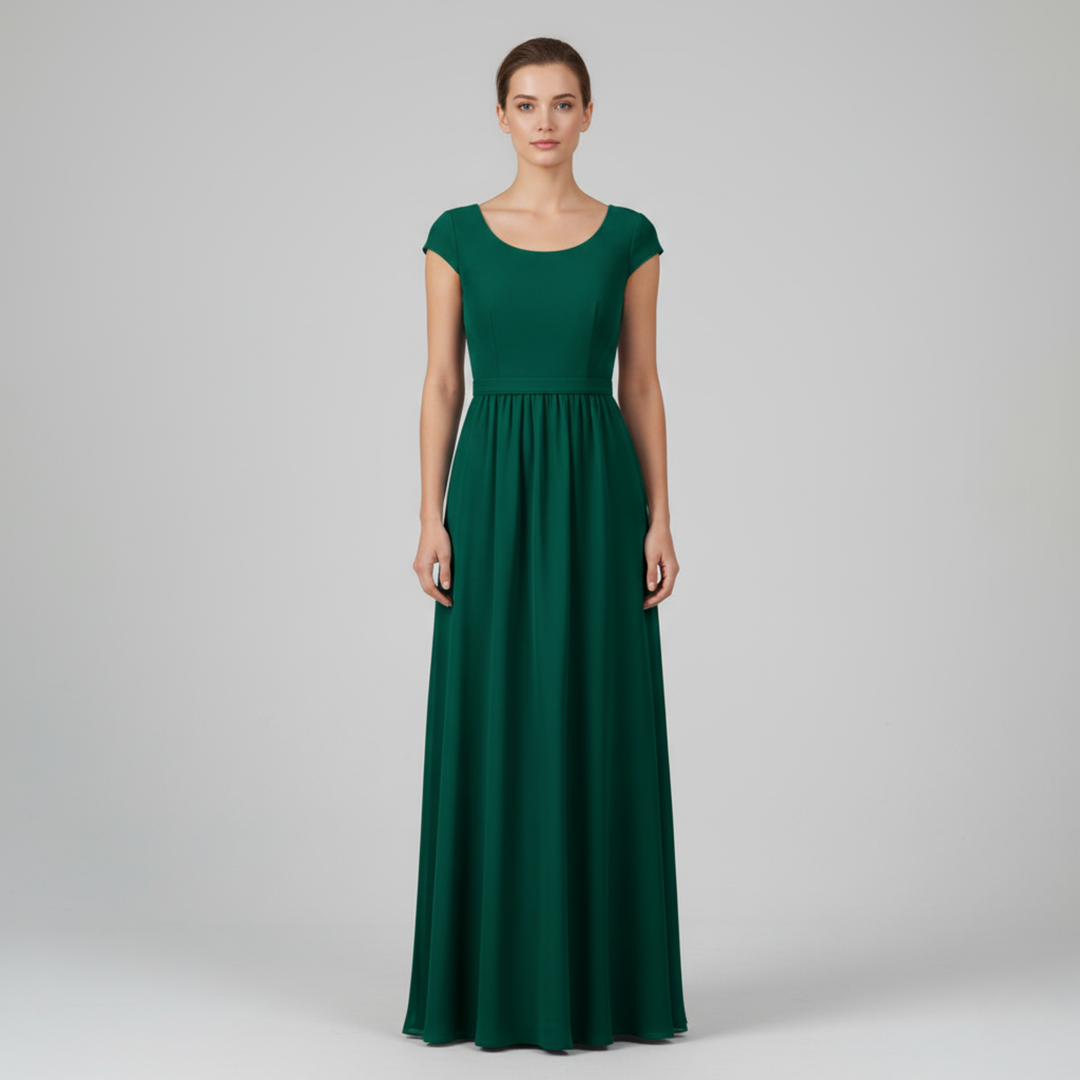Abito Lungo Donna Fluido Elegante