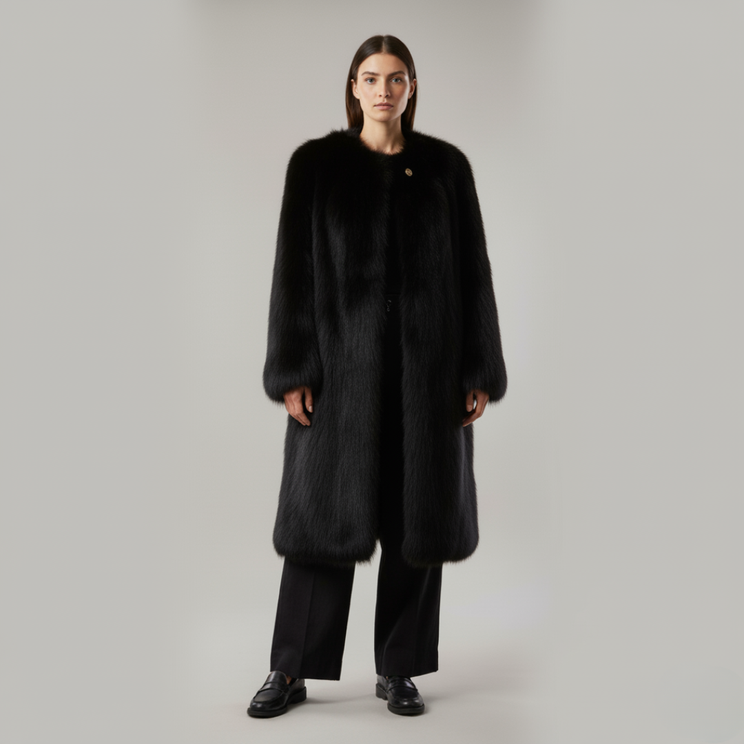 Giacca Donna in Pelliccia Sintetica Vestibilità Classica - Vesarelli