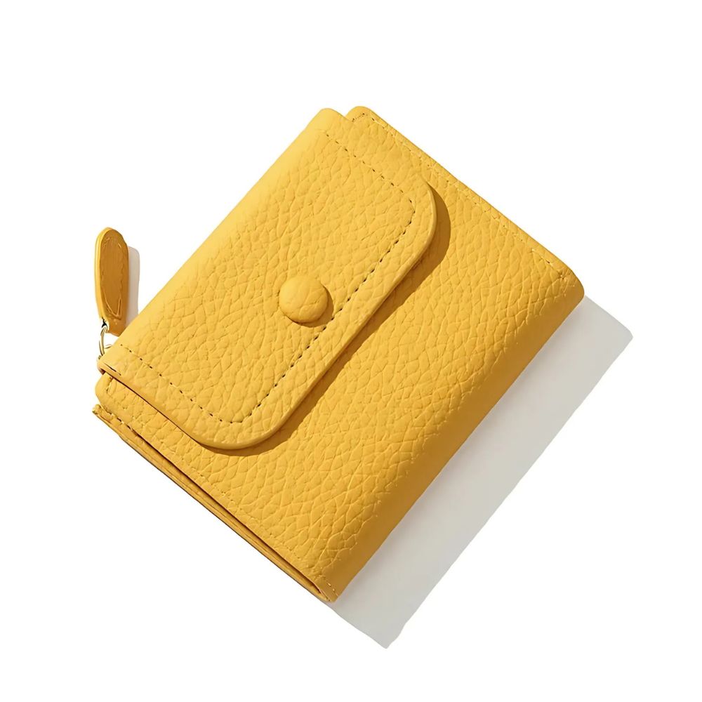 Portafoglio Mini Donna Pelle con Chiusura a Scatto Compatto - Vesarelli