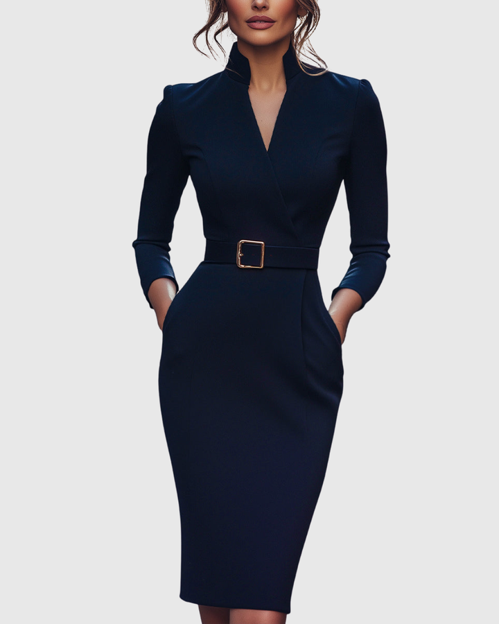 Abito Midi Donna Vestibilità Sartoriale Comodo