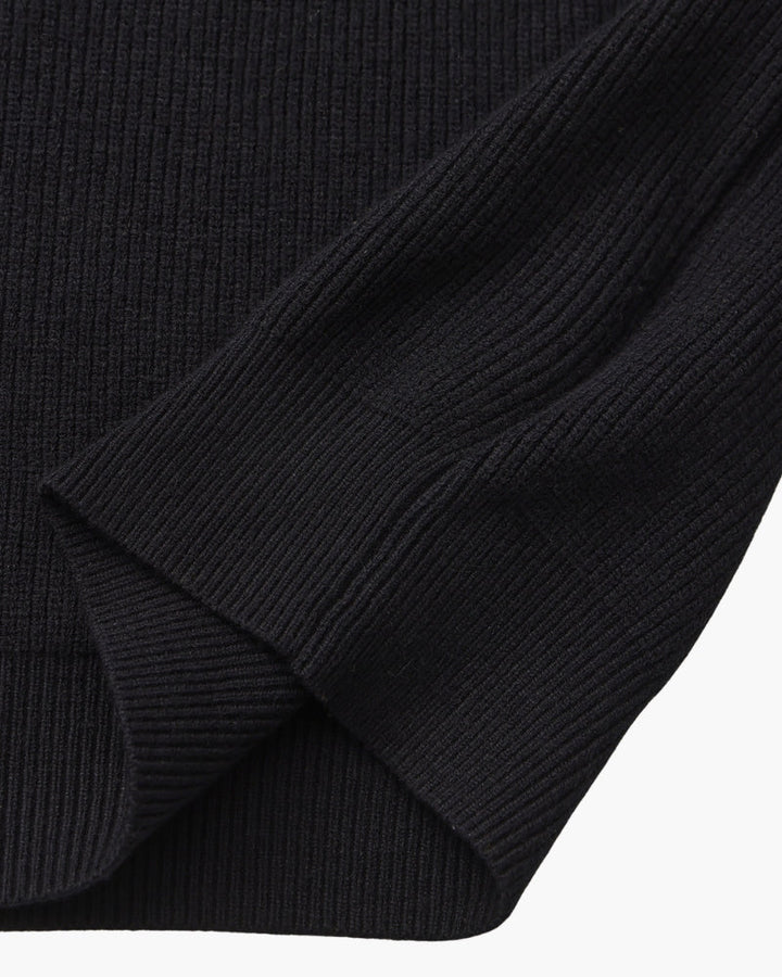 Pullover Uomo Mezzo Zip Maglia Tecnica Strutturata