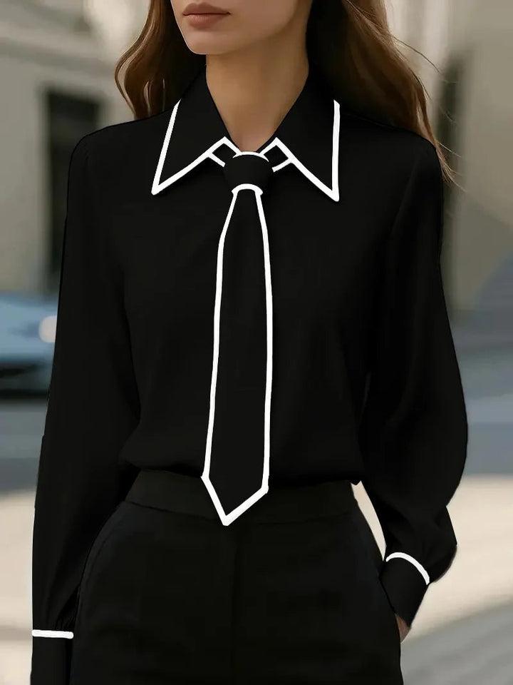 Camicia Donna Manica Lunga Stile Elegante