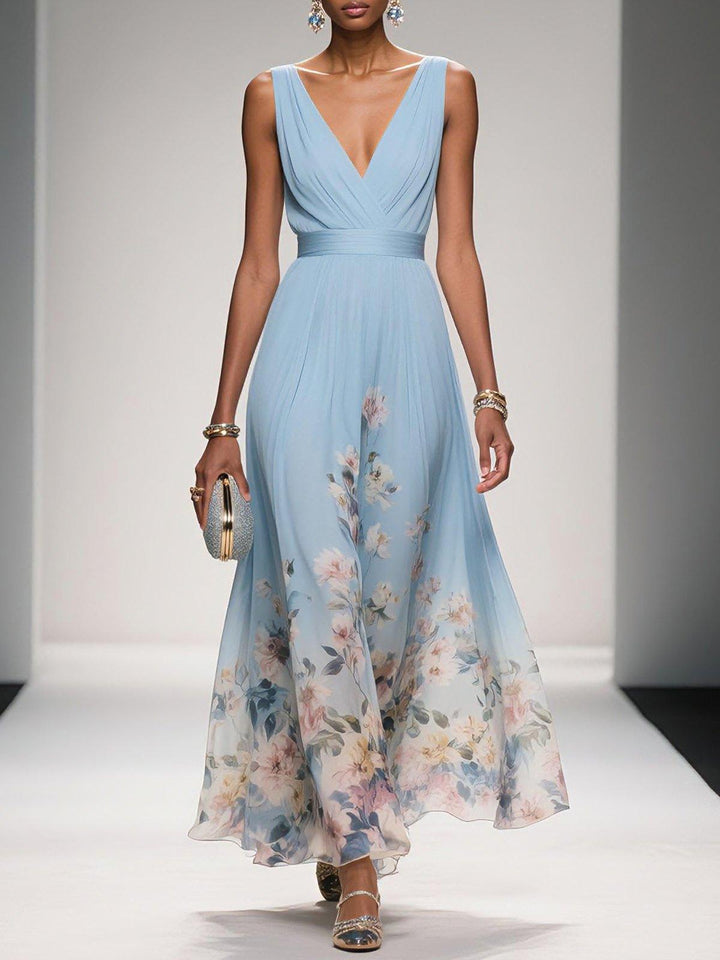 Abito Sposa Stampa Floreale Linea Romantica Dettaglio Botanico - Vesarelli